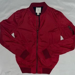 Small Hot Red H&M Bomber Jacket